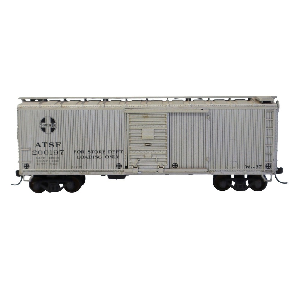 Santa Fe ATSF 200197 Boxcar HO Scale Gray For Store Dept Loading Only T18